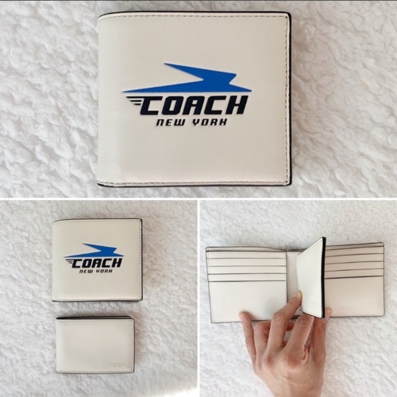 NWT Special Limited Edition Coach 3 in 1 Leather Wallet with Coach Motif - Picture 8 of 13